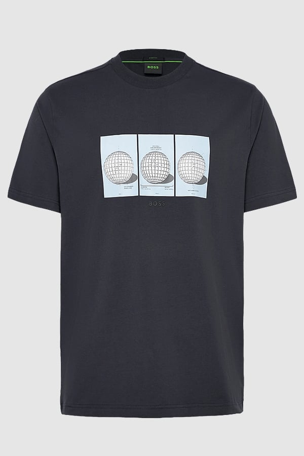 ΜΠΛΟΥΖΑ T-SHIRT BOSS - 402 ΜΠΛΕ